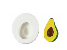 Molde silciona palta cortada con carozo 
